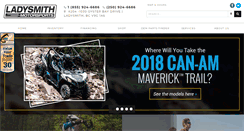 Desktop Screenshot of ladysmithmotorsports.com